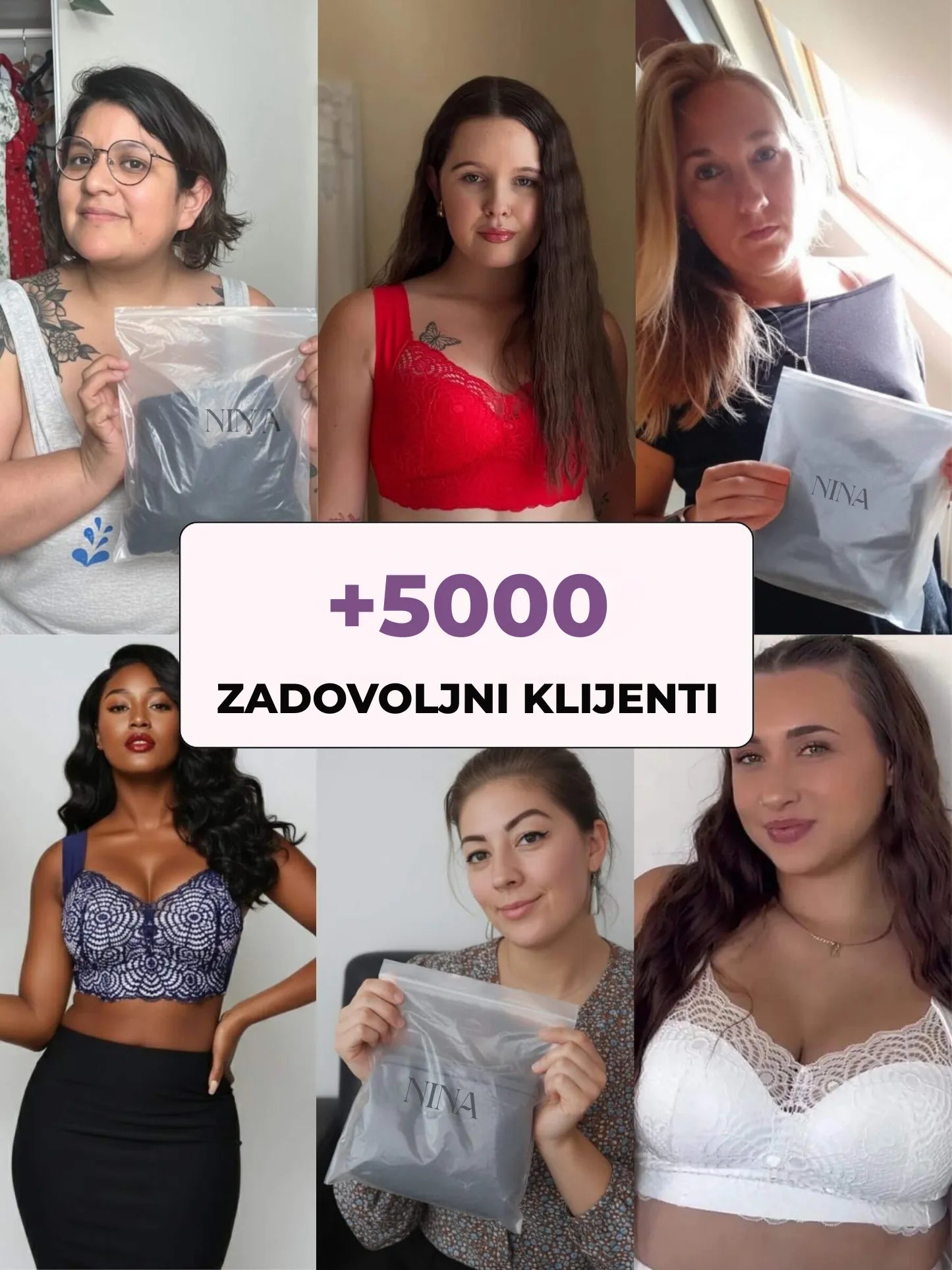Nina – Udoban Push-Up Bežični Grudnjak HR