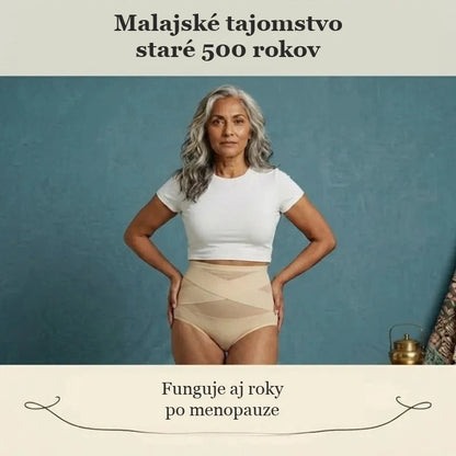 Sťahovacie nohavičky s vysokým pásom po pôrode a počas menopauzy