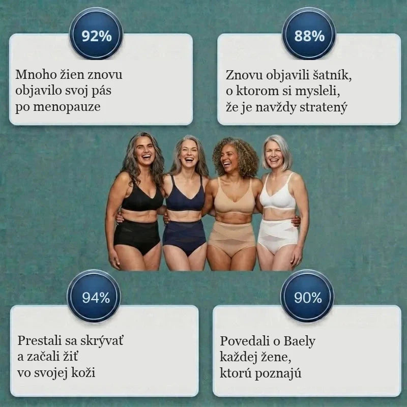 Sťahovacie nohavičky s vysokým pásom po pôrode a počas menopauzy
