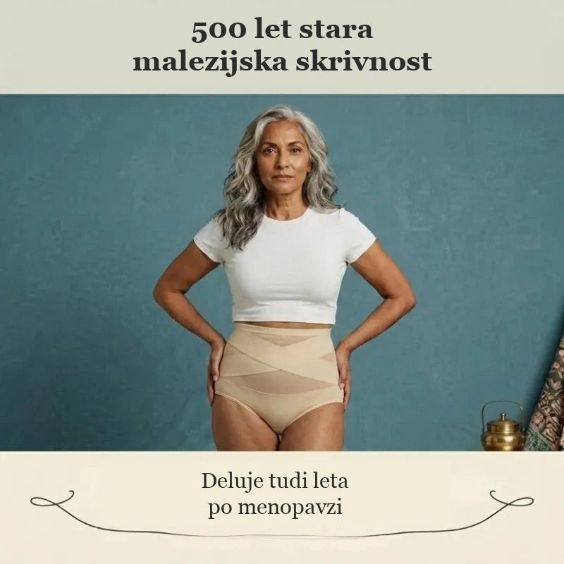Visokopasne modelirne hlačke za obdobje po porodu in v menopavzi